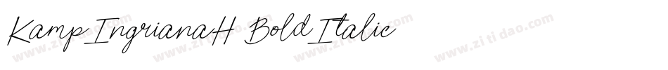 KampIngrianaH BoldItalic字体转换